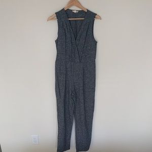 Navy linen jumpsuit